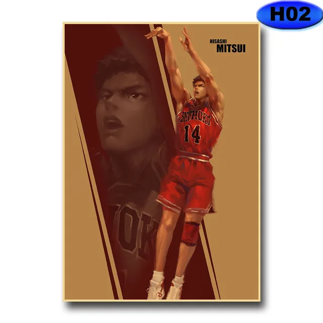 Basketball Cartoon Slam Dunk Posters Anime Home Decor Wall Aliexpress