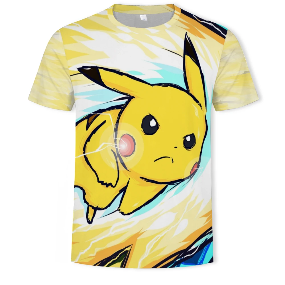 Pokemon Casual 3D Pokemon Harajuku T Shirt Men s Clothing 2019 Short Sleeve Brand T Shirt 3