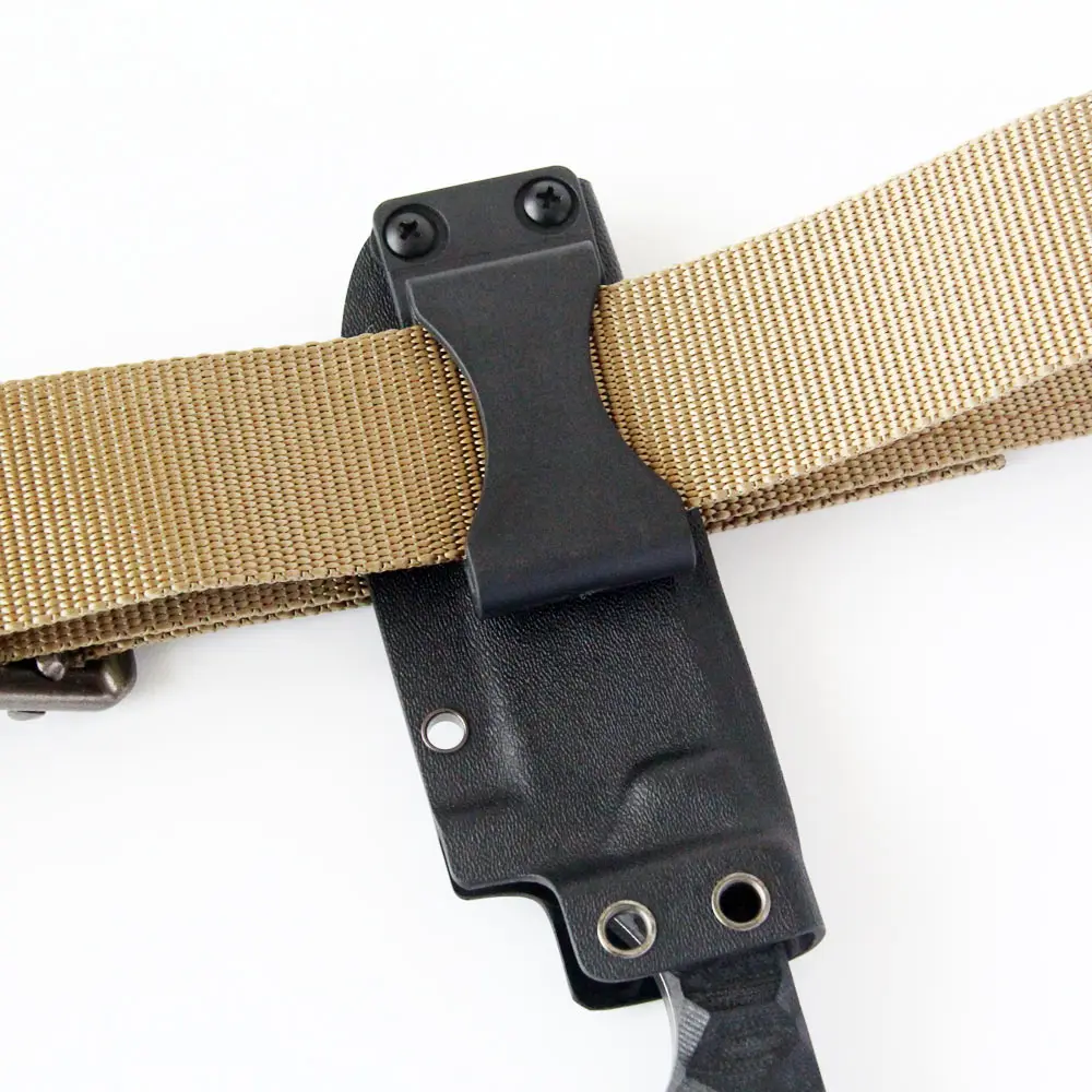 K Sheath Waist Clip – Stainless Steel Scabbard Clip With Screws, For Tool Sheaths, Kydex Belt Replacement, Outdoor & EDC Use