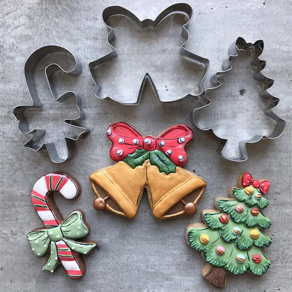 KENIAO Christmas Deer Head Cookie Cutter - 10.2 x 8.6 CM - Winter Biscuit Fondant Bread Sandwich Mold - Stainless Steel KENIAO Christmas Deer Head Cookie Cutter - 10.2 x 8.6 CM - Winter Biscuit Fondant Bread Sandwich Mold - Stainless Steel