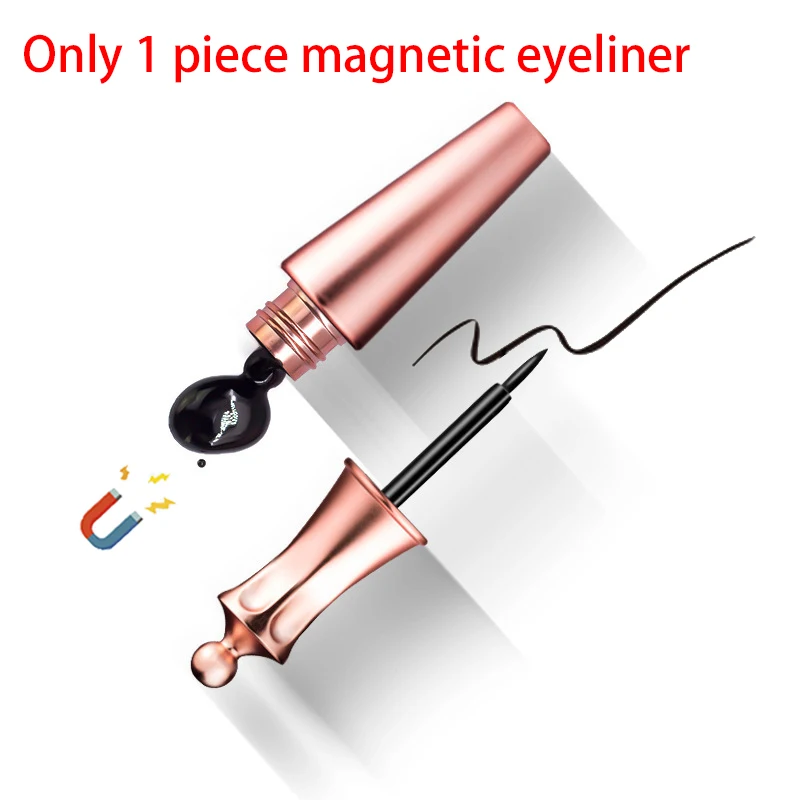 5 магнитов для ресниц, магнитная жидкая подводка для глаз, 3 пары, магнитный ненастоящий Пинцет для ресниц, набор длительных удлинений, набор инструментов для макияжа - Цвет: Only Eyeliner 1