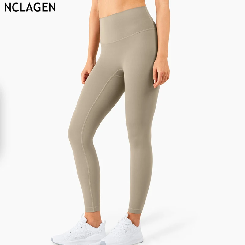 NCLAGEN 2021 Spring Yoga Pants Gym Double Side Running No Camel