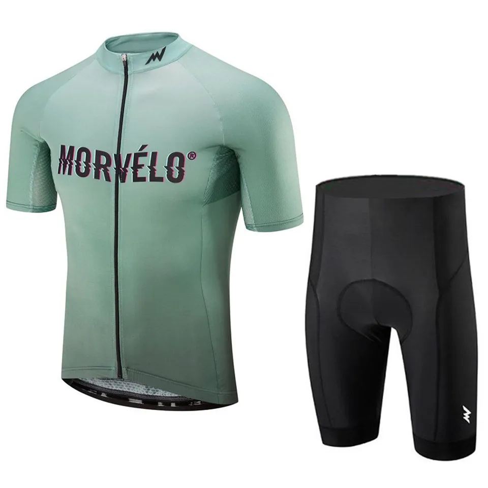 9 Morvelo, набор для велоспорта, короткий рукав, для мужчин, быстросохнущий, летний, для велосипеда, MTB, велосипеда, одежда для велоспорта, набор для мужчин, ciclismo ropa hombre - Цвет: 9