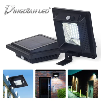

Outdoor LED Garden Light Solar Wall Lamp 8W Rechargeable Battery Motion Sensor Exterior Light Waterproof LED Street Porch Lamp