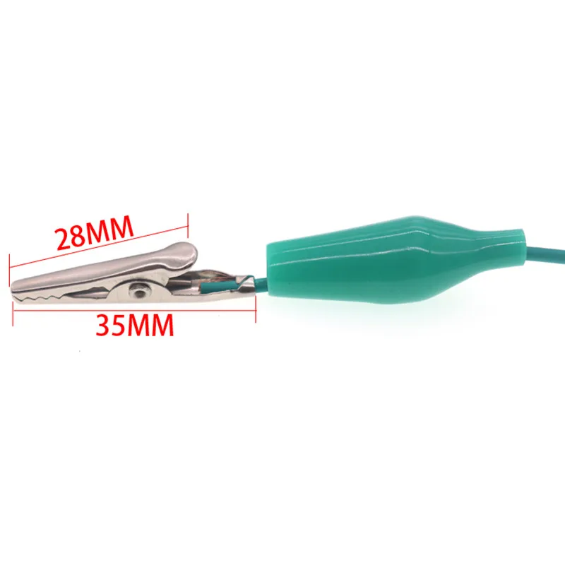 Description Picture 2 of item1M Alligator Cilp to Banana Plug Test Cable Lead Connector Dual Tester Probe 35mm Crocodile Clip for Multimeter Measure Tool