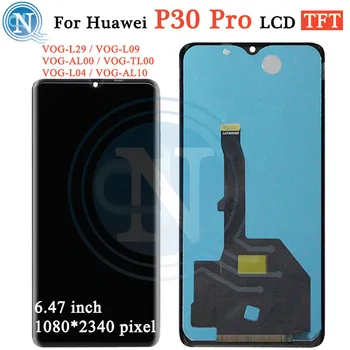 

TFT Quality For Huawei P30 Pro LCD Display with Touch Screen Digitizer Assembly Replacment For Huawei P30 Pro VOG-L09 L29 LCD