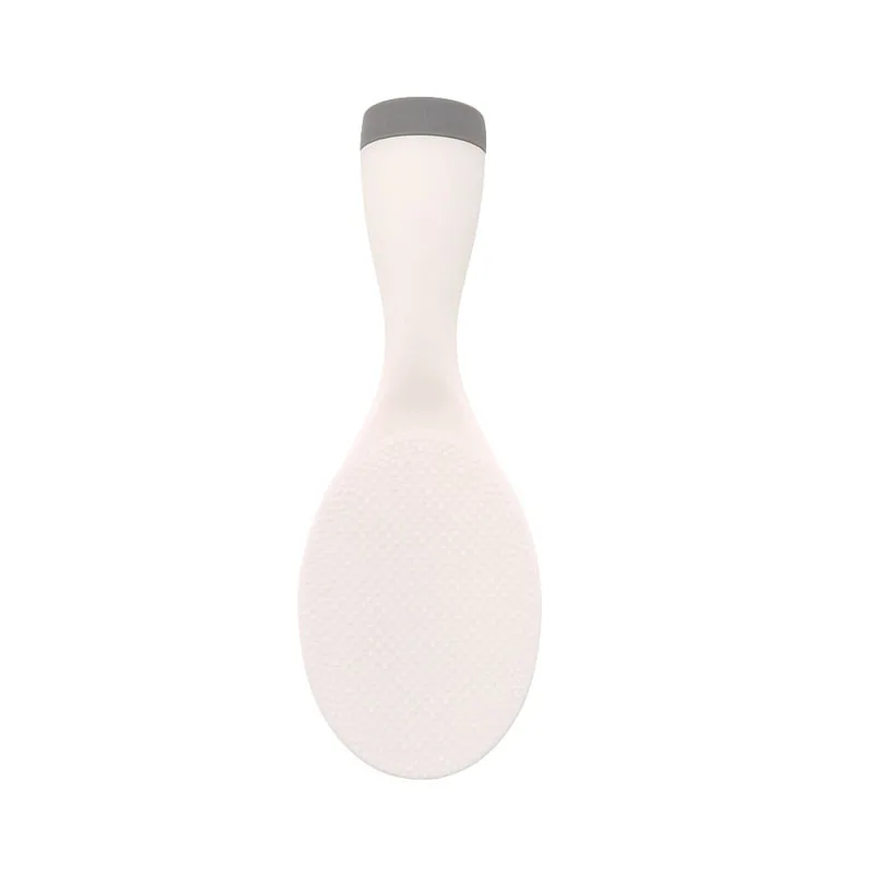 Практичный стакан с антипригарным вертикальным рисовым совком, пластиковая ложка для еды, столовая ложка, посуда для приготовления пищи, корейский кухонный гаджет EJ879581 - Цвет: white