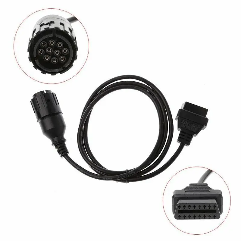 1 шт. Диагностический кабель адаптер 10-16 Pin OBD2 разъем инструмент черный конвертер