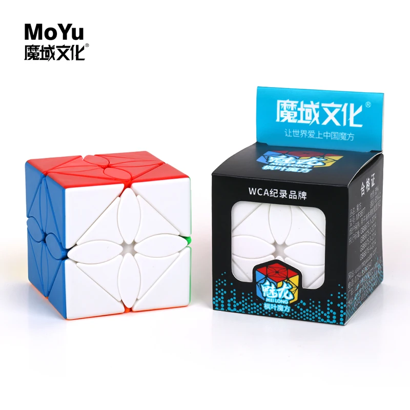 Moyu Cubing класс Meilong кленовые листья Skewb магический куб без наклеек Mofang Jiaoshi Meilong Polaris волшебный куб без наклеек - Цвет: Meilong Maple Leaves