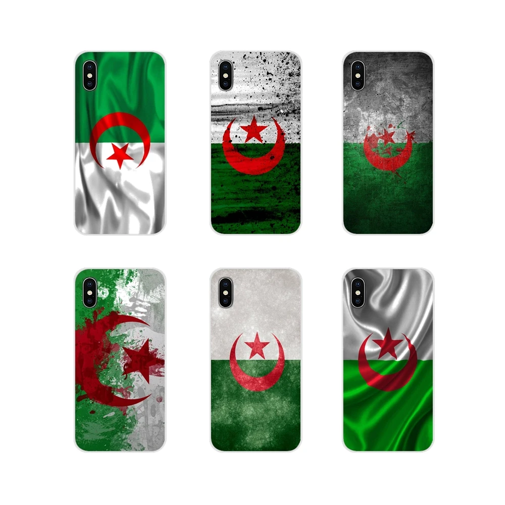 Для Apple iPhone X XR XS 11 12Pro MAX 4S 5C SE 2020 6S 7 8 Plus ipod 5 6 аксессуары с флагом Алжира чехлы для