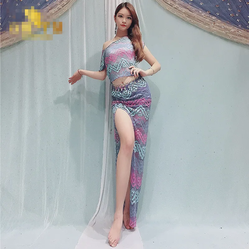 2 pieces top skirt Танец живота Восточный живот baladi индийские восточные дезерты волосы качели костюмы для танца живота браллет и юбка на поясе платье халат набор одежды - Цвет: 2 pieces top skirt