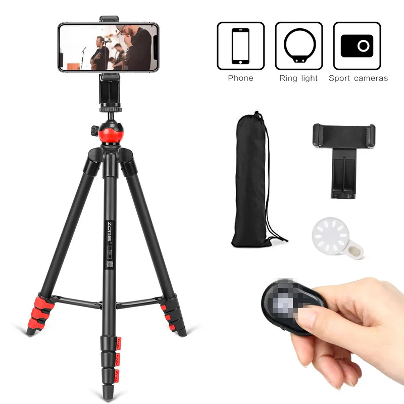 Zomei T60 Lightweight Tripod Professional Bluetooth Remote Control
