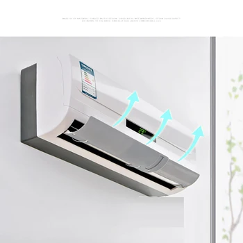 

Air Conditioning Baffle Shield Adjustable Air Conditioner Cover Windshield Wind Guide Month Straight Anti-Wind Shield Drop Ship