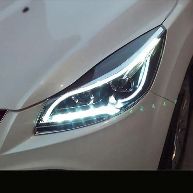 Запчасти для дневных ходовых авто сборка DRL Cob Automovil светодиодные фонари Assessoires Автомобильные фары 13 14 15 16 для Ford Kuga
