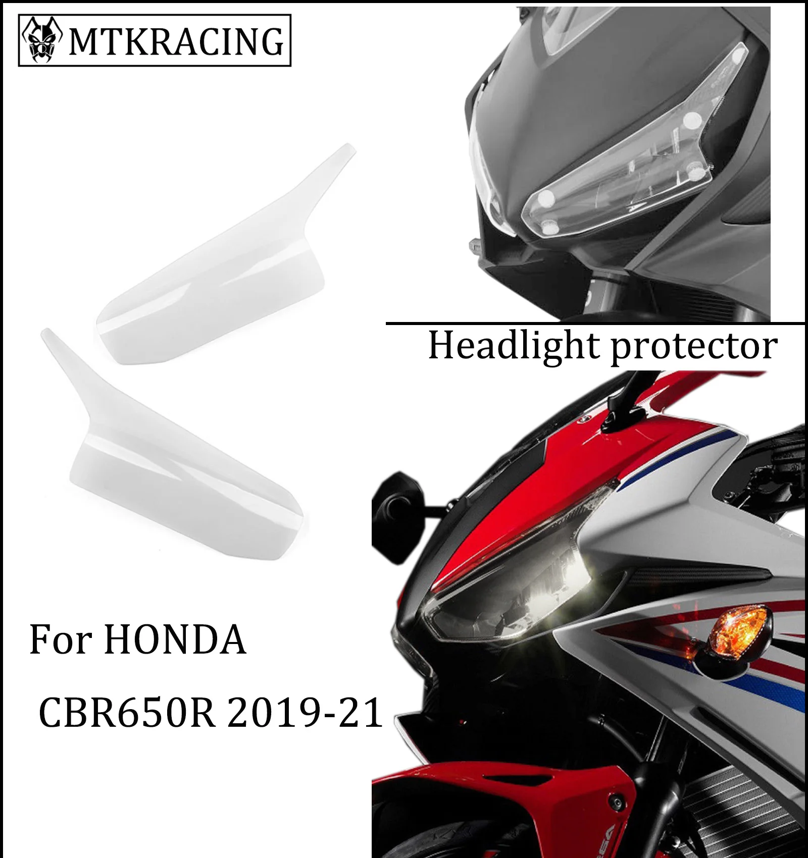 MTKRACING FOR HONDA CBR650R CBR 650R 650 R Headlight protector cover screen lens 2019-2021 | Автомобили и мотоциклы