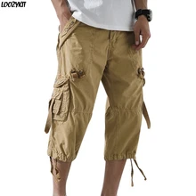 Летние мужские шорты Карго, повседневные, для улицы, для тренировок, летние, свободные, мульти карманы, шорты для мужчин, спортивные, для фитнеса, бега, пляжные шорты
