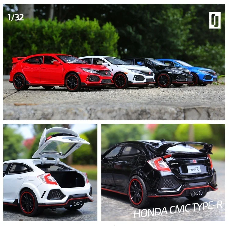 Точная имитация эксклюзивный Diecasts& Toy Vehicles: MINIAUTO автомобильный Стайлинг Honda Civic Тип R 1:32 Сплав литье под давлением модель лучшие подарки