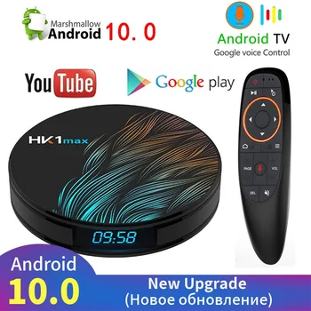

2020 New upgrade Android 10.0 HK1 MAX Smart TV Box 4G 64G Quad Core 2.4G/5G Wifi BT4.0 Youtube 4K Set Top Box PK H96 MAX