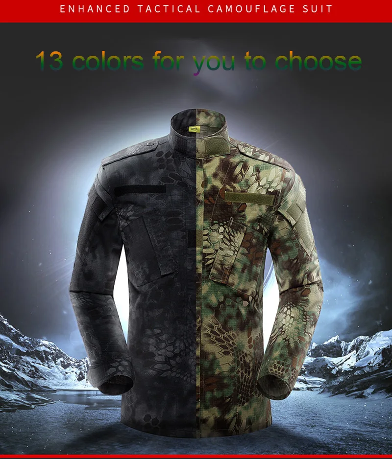 Армейская тактическая немецкая Униформа флектарн Боевой страйкбол рубашка+ брюки Камуфляжный костюм спецназ охотничья униформа для мужчин