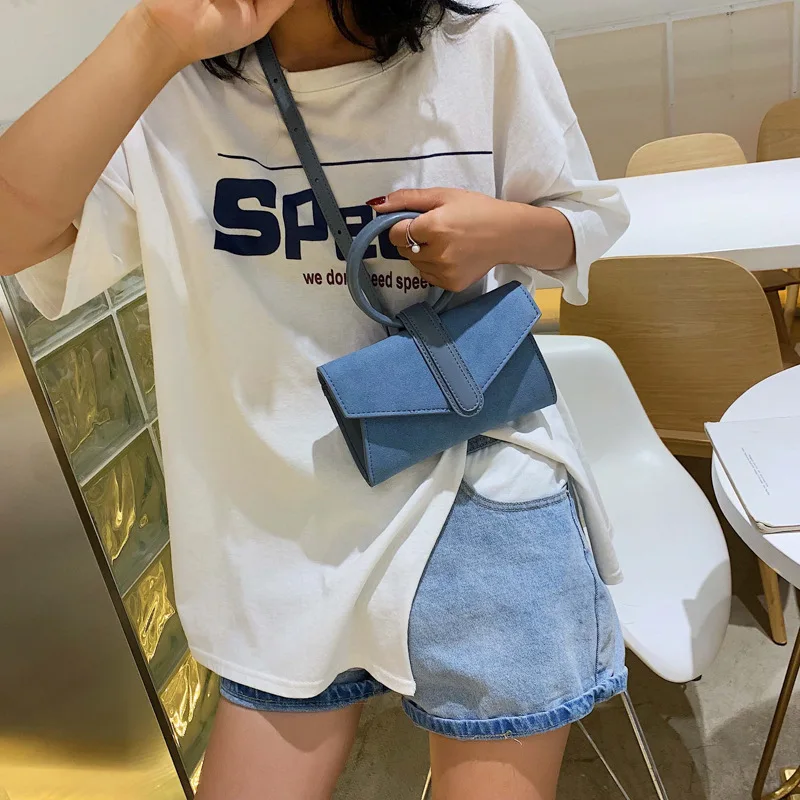 

France Non-mainstream Popular Bag Women's 2019 New Style Fashion Korean-style Versatile Shoulder Bag Dull Polish Fashion Handbag
