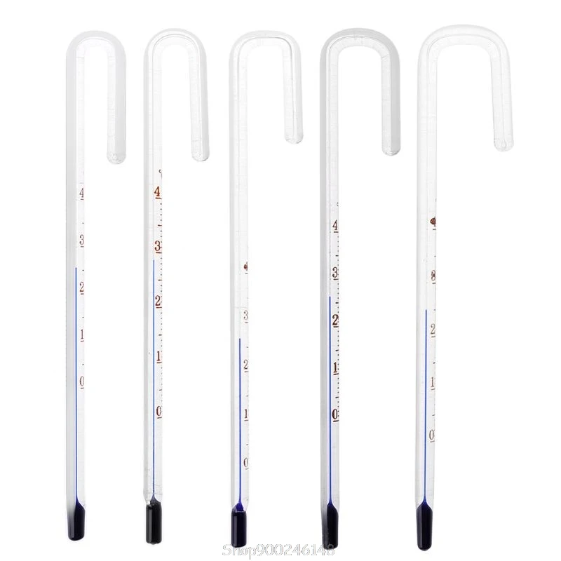Termómetro colgante de cristal en forma de U para acuario, Monitor de temperatura, pecera O29 20