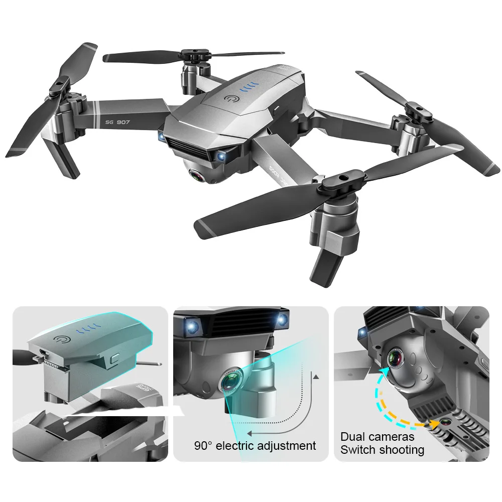 SHAREFUNBAY SG901 / SG907 Drone GPS HD 4k Camera 5G WiFi fpv Quadcopter Flight 20 Minutes Video Rec