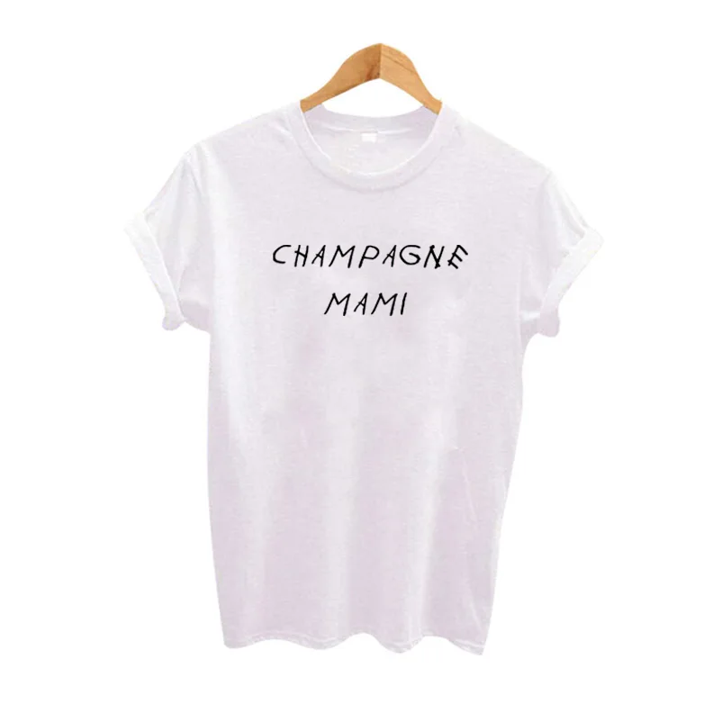 

Funny Tee Shirt Cool Gifts for Drake Fans Ladies Harajuku T-Shirts Black White Size 2XL Champagne Mami T-shirt