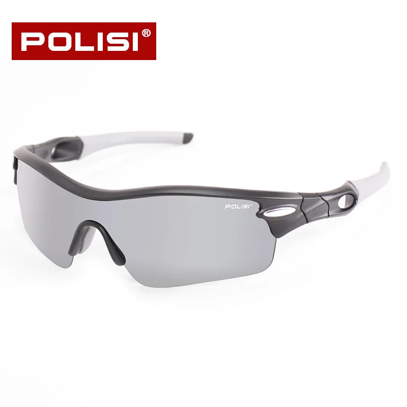 POLISI очки солнцезащитные мужские очки велосипедные Велосипедные очки Poc lentes ciclismo, поляризационные солнцезащитные очки для мужчин, унисекс, lentes ciclismo, уличные спортивные очки для рыбалки, UV400 - Цвет: matte black