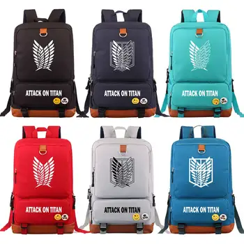 

Christmas Cartoon Anime Wings Attack On Titan Boy Girl Book School Bag Women Bagpack Teenagers Schoolbags Men Student Backpack