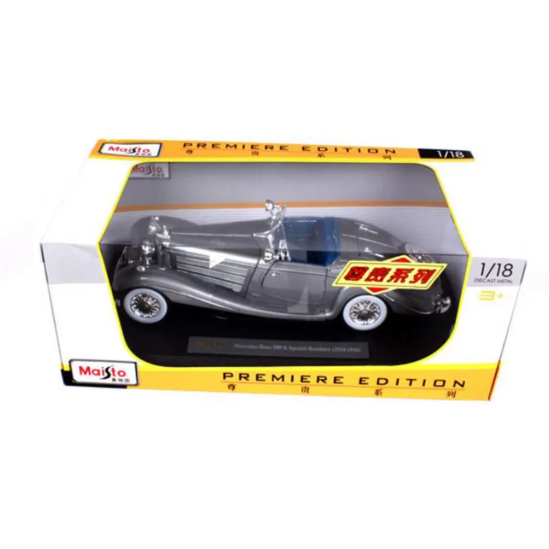 1/18 масштаб металлического сплава Diecasts 500K классический винтажный 1936 модель автомобиля игрушки F детский подарок коллекция дисплей
