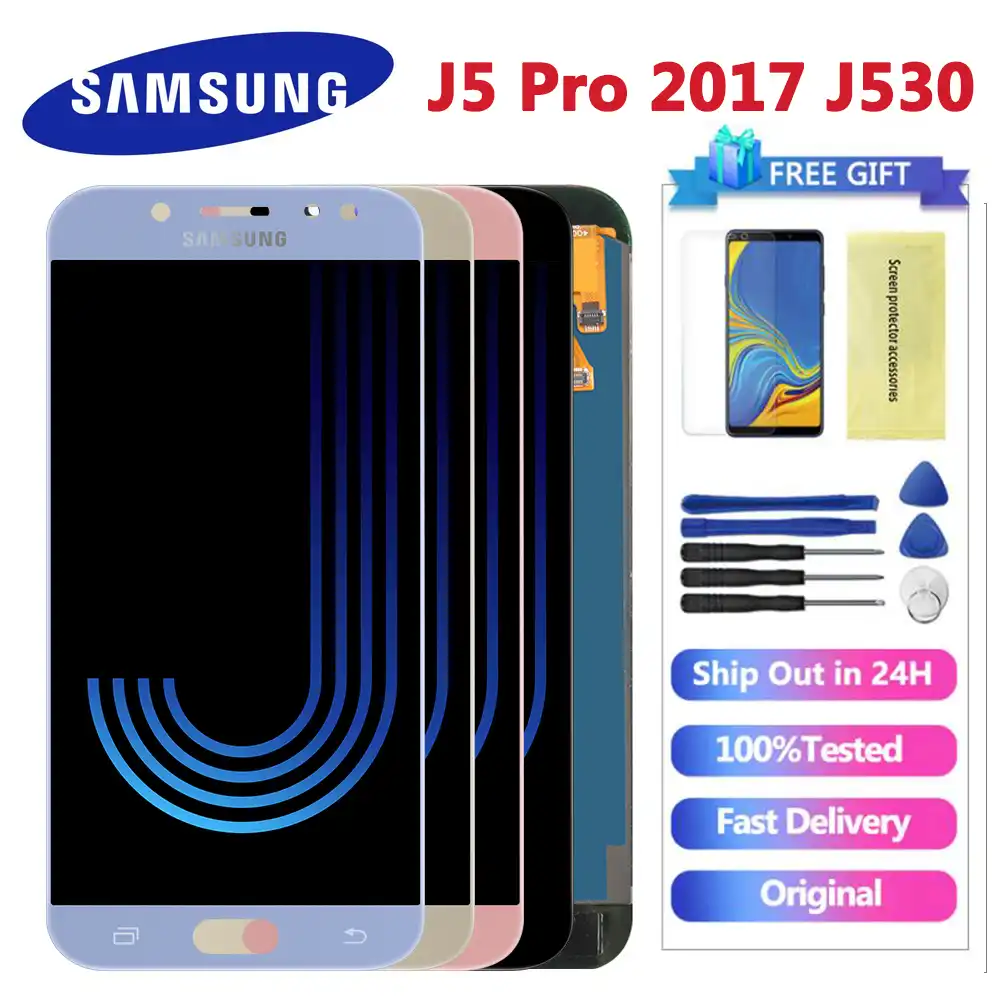 5 2 Lcd For Samsung Galaxy J5 17 J530 J530f Sm J530f Lcd Display Touch Screen Digitizer For Samsung J5 Pro Adjustable Display Mobile Phone Lcd Screens Aliexpress