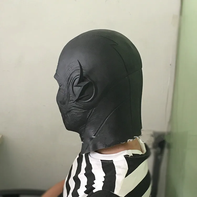 Вспышка Аллен/обратная вспышка/зум шлем для косплея Хэллоуин Латексная на все лицо маска шлем капот