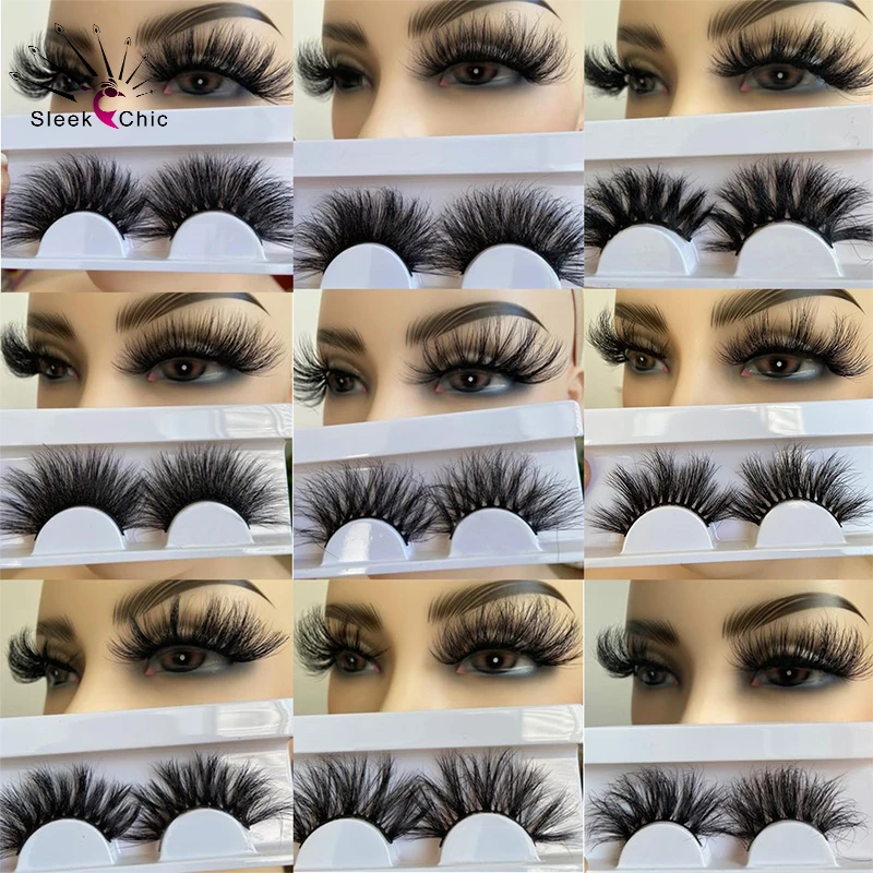 Premium 8d False Lashes Fluffy Mink Eyelashes Wholesale Fake Lashes In