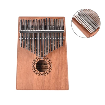 

17 Keys Kalimba African Solid Mahogany Acacia Thumb Finger Piano 17 Keys Solid Wood Musical Instrument