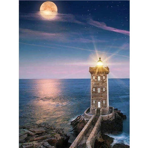 

GATYZTORY DIY Diamond Painting Seascape Home Decor Diamond Embroidery Mosaic Handmade Gift