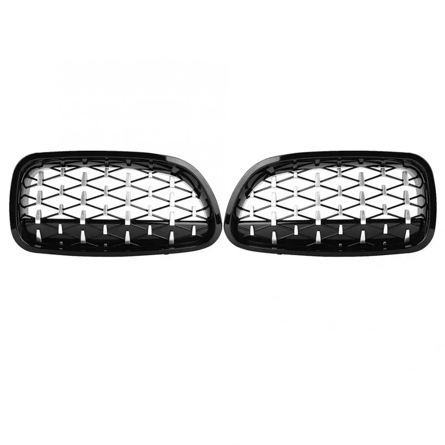 

Pair Semi-Electroplate Black Front Intake Kidney Grill 51137261356 Fits for F10 F18 2011 2012 2013 2014 2015 2016 Accessories