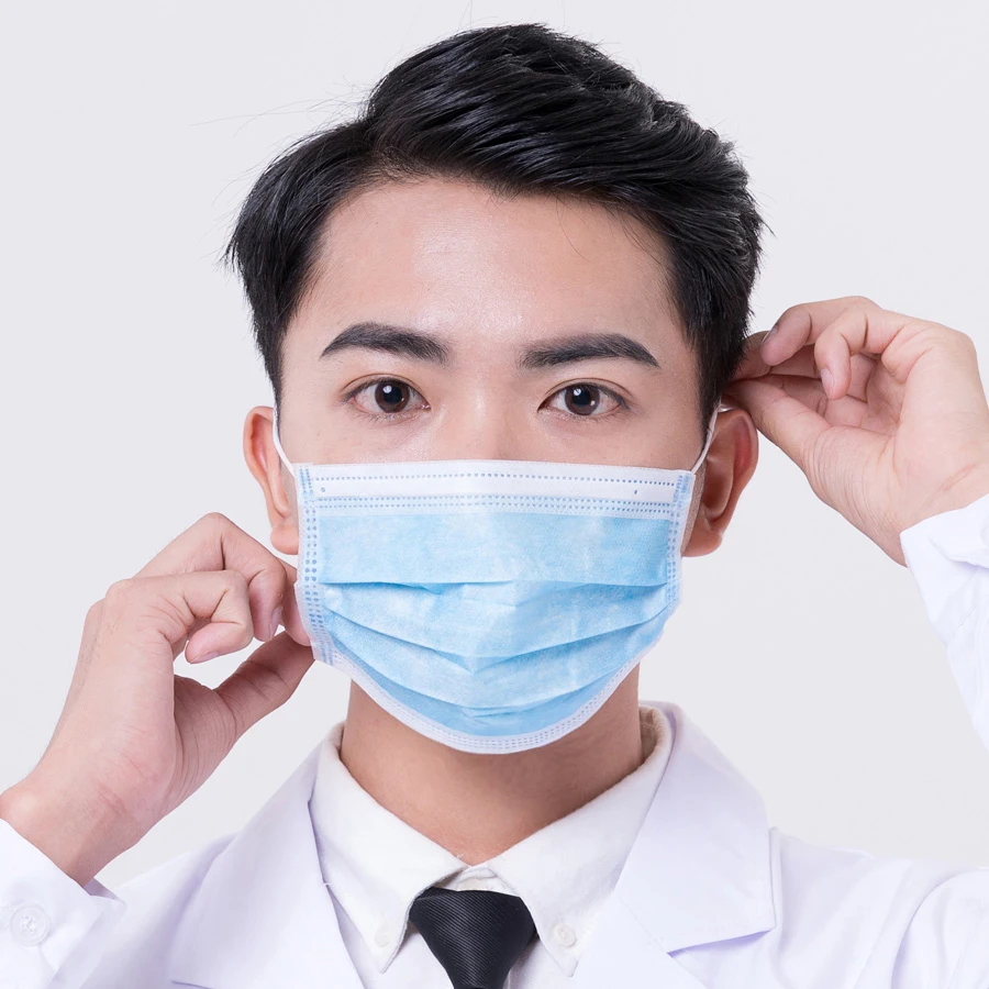

50-100PCS Profession Anti Dust Virus Mouth-muffle 3 Layer Non-woven Fabric Cotton Mask Disposable Mask Safe Breathable Cover