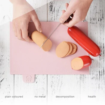 

Hot Kitchen Chopping Blocks Tool Wheat Straw Vegetable Fruits Bread Cutting Board Kitchen Tool Non-slip Cutting Boards