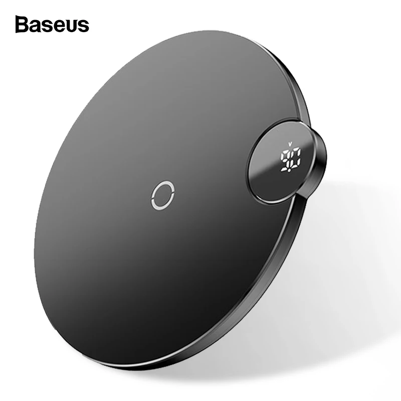 Ceny Baseus LED Display bezprzewodowa ładowarka qi dla iPhone 11 Pro Max Xr X 10W usb szybki bezprzewodowa podstawka ładująca dla Xiaomi Mix 3 Samsung S9