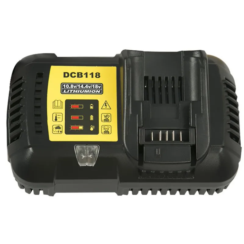 Новейшее быстрое зарядное устройство 4.5A DCB118 DCB101 для Dewalt 12V 14,4 V 20V литий-ионная батарея высокого качества