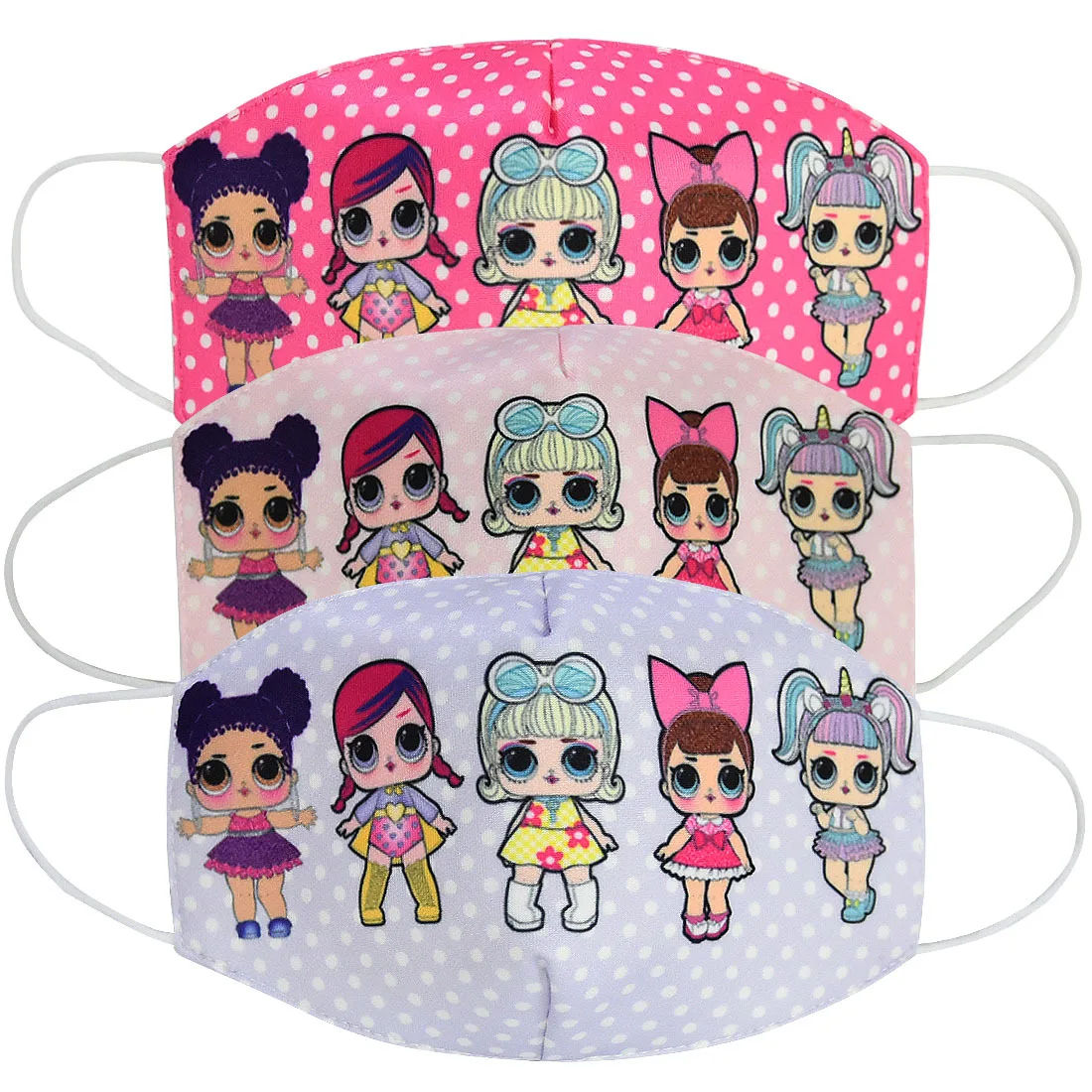 Cartoon Printed Masks Made Of Pure Cotton Material For Men And Women