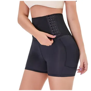 

Women Body Pants Three Breasted High Waist Bodysuit Underwear Corset Underpants