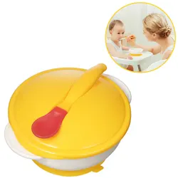 Baby Tableware Dinnerware Suction Bowl with Temperature Sensing Spoon baby food Baby dinner Feeding Bowls dishes
