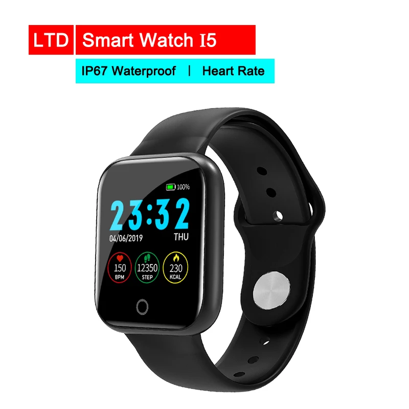 

Smart Wristband I5 Smart Watch Bracelet Sports Fitness Blood Pressure Heart Rate Call Message Reminder Android Pedometer Band