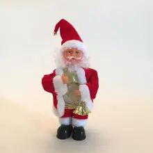 Электрическая трясущаяся кукла Санта, отличная прочная пластиковая мягкая байковая игрушка, украшения для детей, рождественские украшения