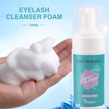 

Blueyes 100 ML Eyelashes Cleanser Eyelash Shampoo Mild Foaming Bubble Cleaning Grafting Lash Remove Lashes Glue Makeup Tools