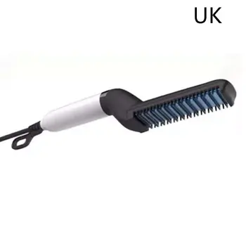 

M'Styler Men'S Multi-Function Curly Hair Comb Anti-Scalding Styling Comb Fluffy Volume Straight Dual Personal Care