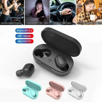

2020 New 1 Pair Earbuds Wireless TWS Bluetooth Headphone Waterproof Mini In-ear Sports Running Headset 5.0 Noise Canceling