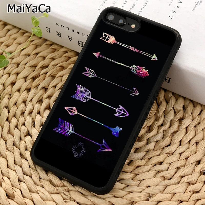 MaiYaCa чехол для телефона с изображением туманности и стрел iPhone 5 6 7 8 plus 11 12 13 Pro X XR XS