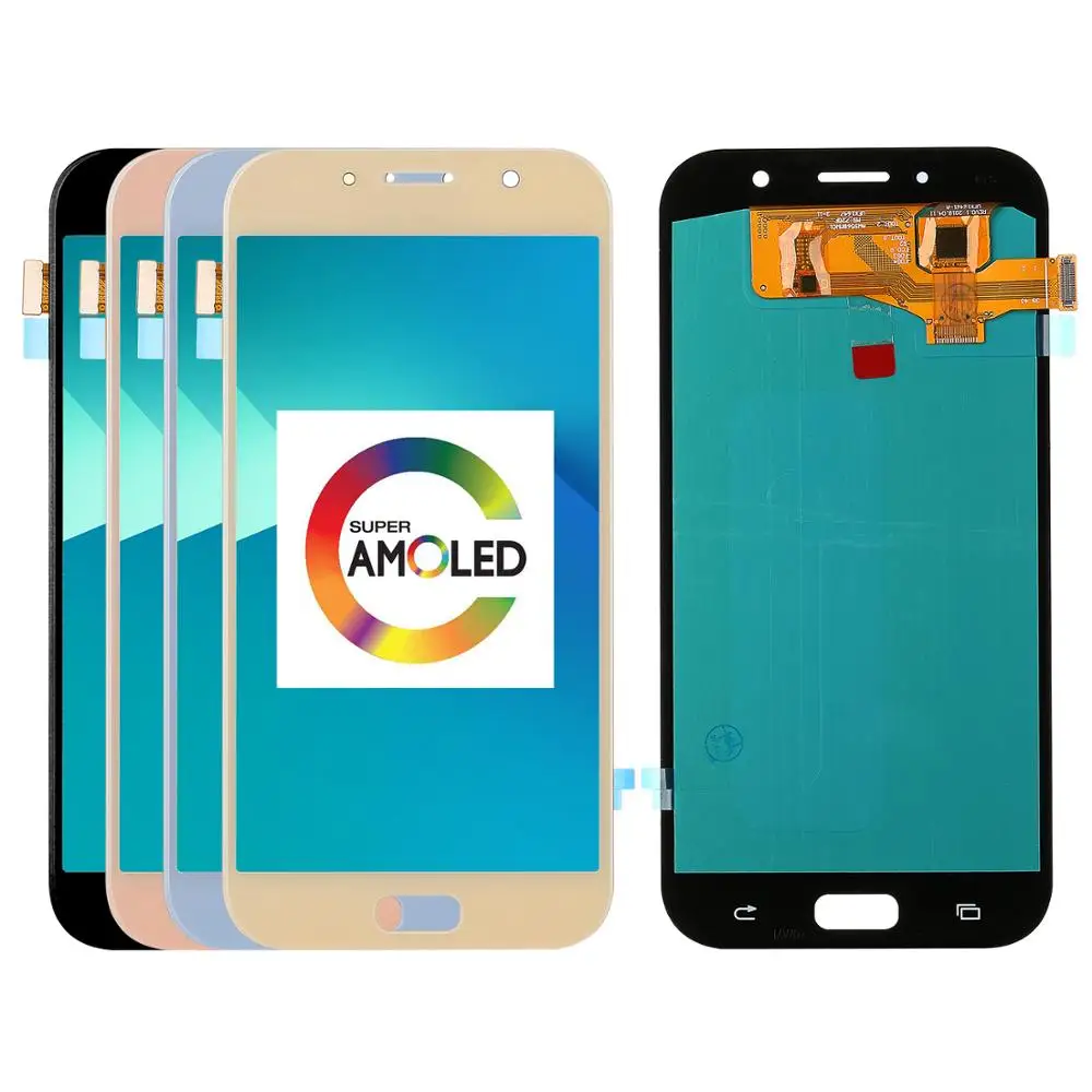 5 7 дюйма для Samsung Galaxy A7 2017 A720 A720F SM-A720F высокое качество супер AMOLED LCDs дисплей +